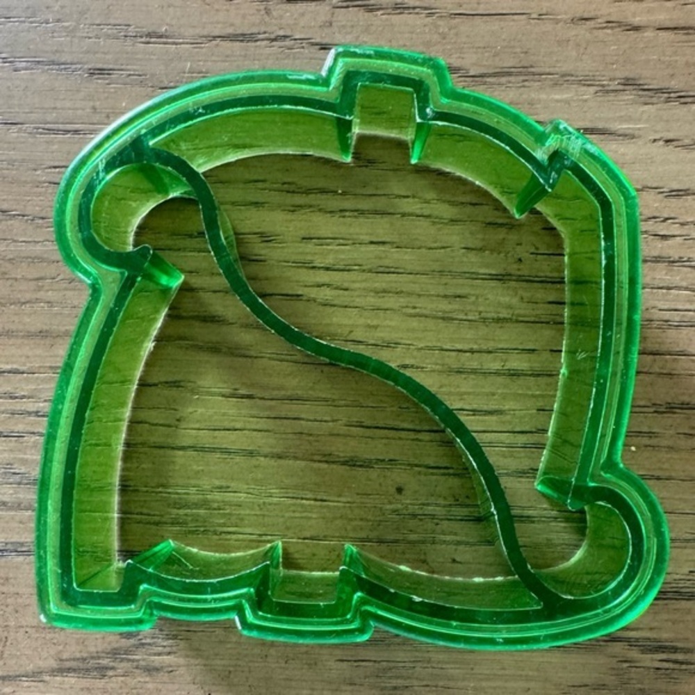 Green Dinosaur Cookie/Sandwich Cutter